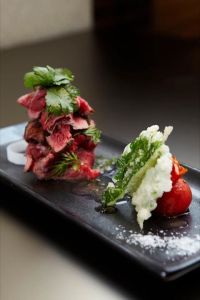 Beef Tataki Marinated in Spicy Sour Sauce