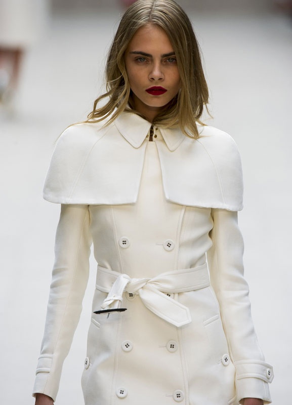 Manteau blanc Burberry