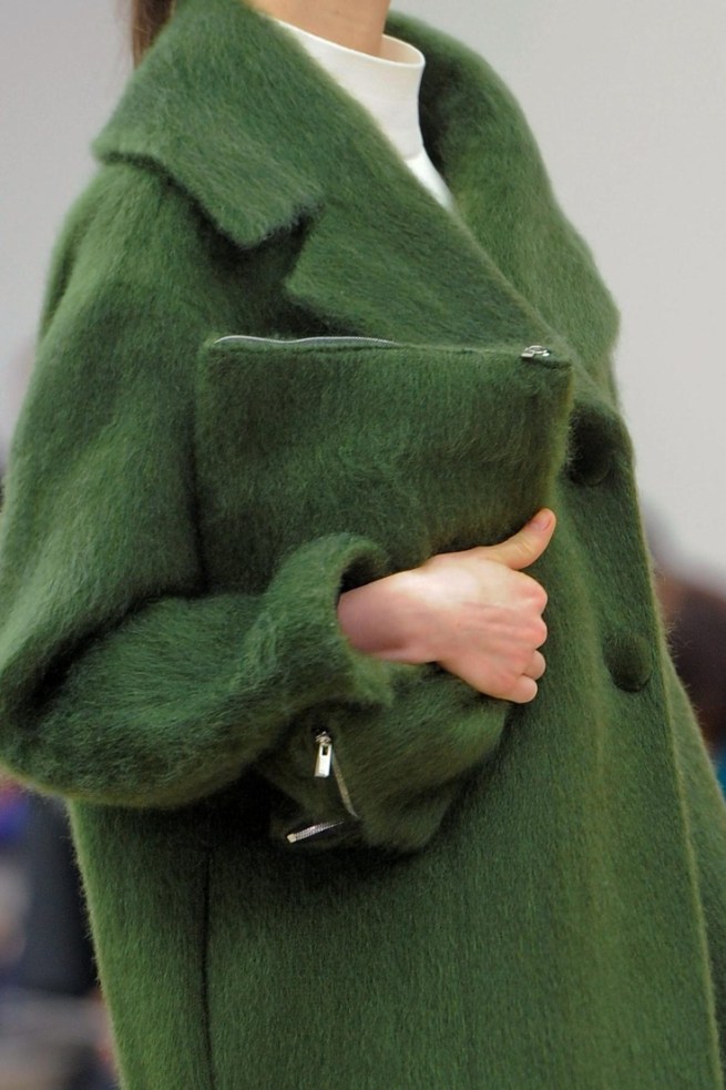 Manteau vert Céline