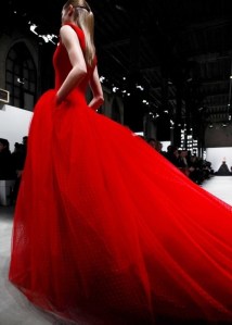 Valentino Robe rouge tulle