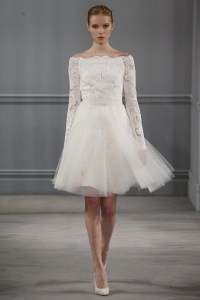 Mariée courte monique lhuillier 14