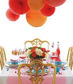 Couleurs Table lampion