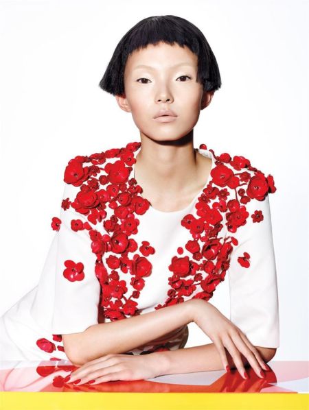 Xiao Wen Ju by Richard Burbridge for Vogue Chine January 2015